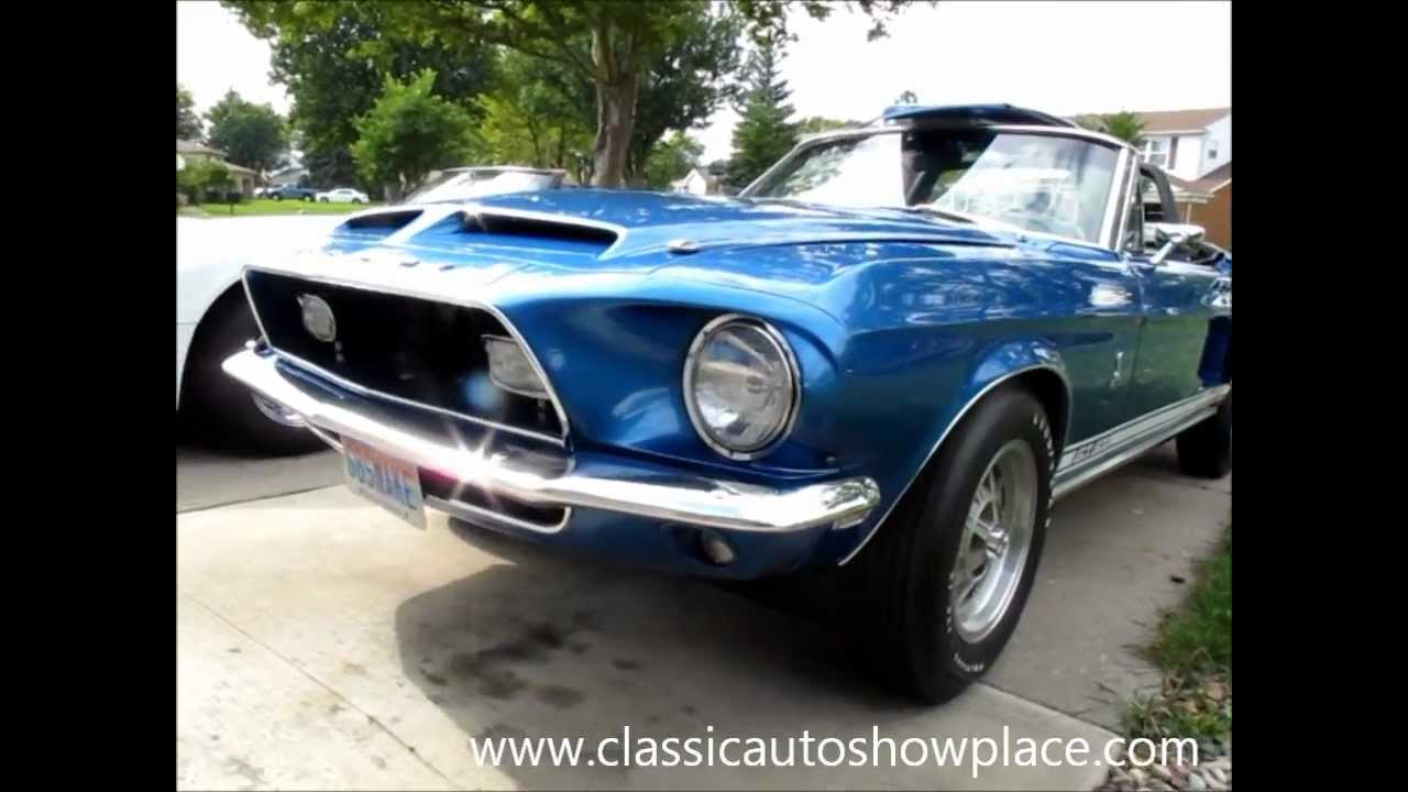 FOR SALE 1968 Shelby GT500 Convertible ClassicAuto Showplace - YouTube