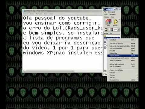 Como corrigir o erro do LOL Rads_user_kernel.exe - YouTube