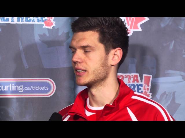 Draw 6 Media Scrum - 2013 Ford World Men's Curling Championship