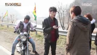 [iMBC] 20140422 Jaejoong for Triangle first shooting - motorbike scene