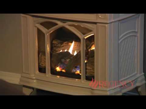 Hampton H15 small cast iron gas stove - YouTube