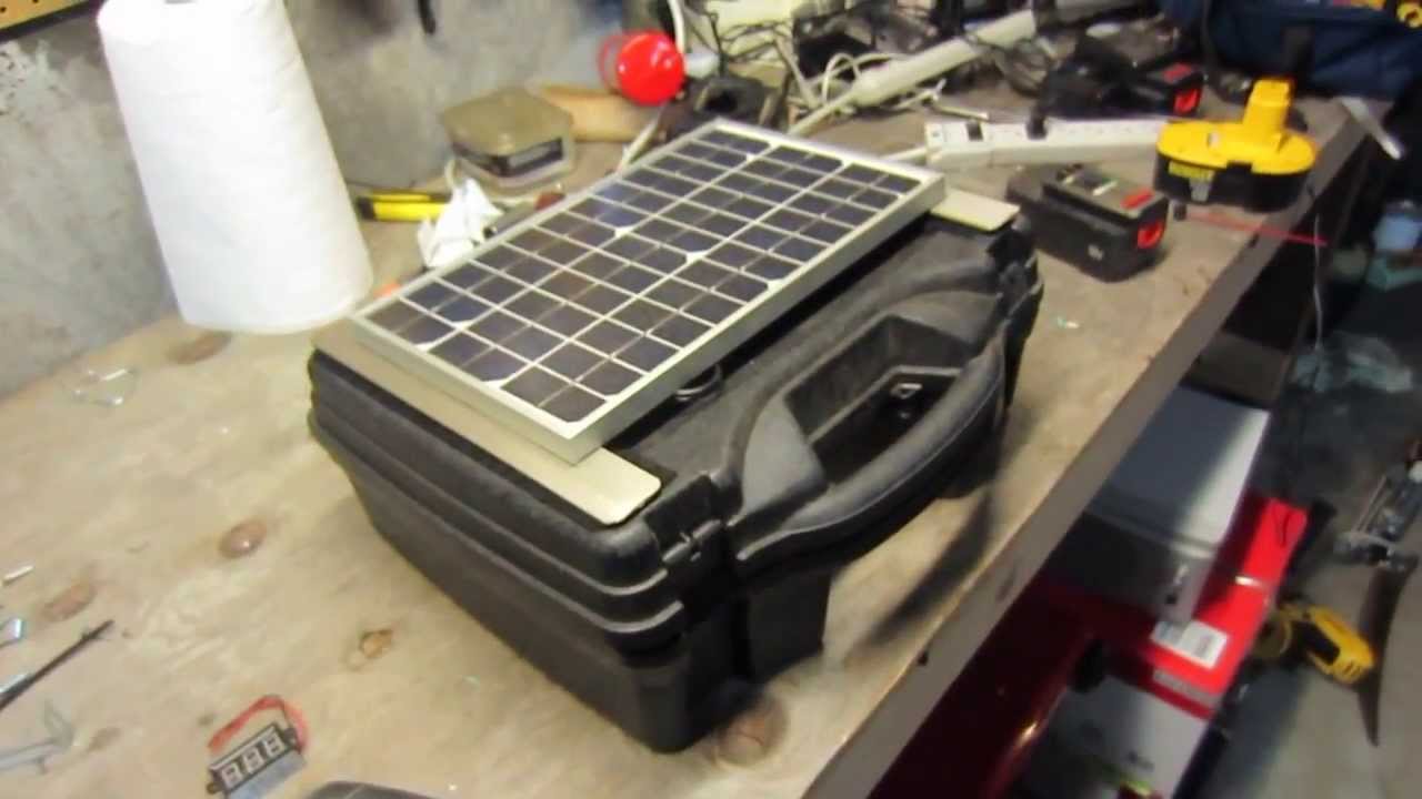 Build a high quality PORTABLE Solar Generator For $150 - YouTube