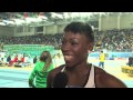 Istanbul 2012 Mixed Zone: Murielle Ahoure CIV