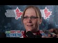 2012 Scotties Tournament of Hearts Draw 17 Media Scrum
