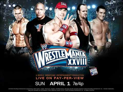 WWE WrestleMania 28 Official Theme (Invincible-feat.Ester Dean - Machine-Gun