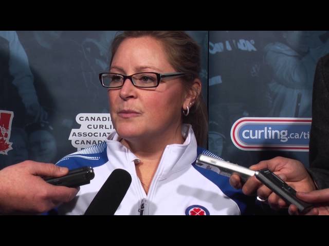 Draw 14 Media Scrum - 2013 Scotties Tournament of Hearts
