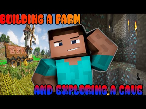 Making a Minecraft Farm, Exploring Mysterious Cave in Minecraft| HINDI