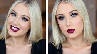 Doll Eyes with Dark Plum Lips Tutorial!