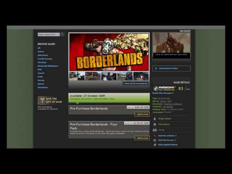 Описание Borderlands от Steam