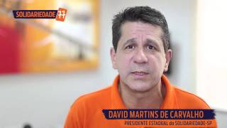 David Martins parabeniza colaboradores e participantes do Encontro do Solidariedade-SP