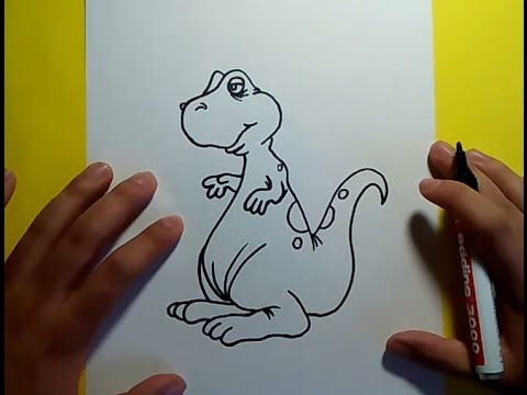 Como dibujar un dinosaurio paso a paso 10 