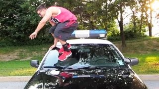 POLICE CAR JUMPING