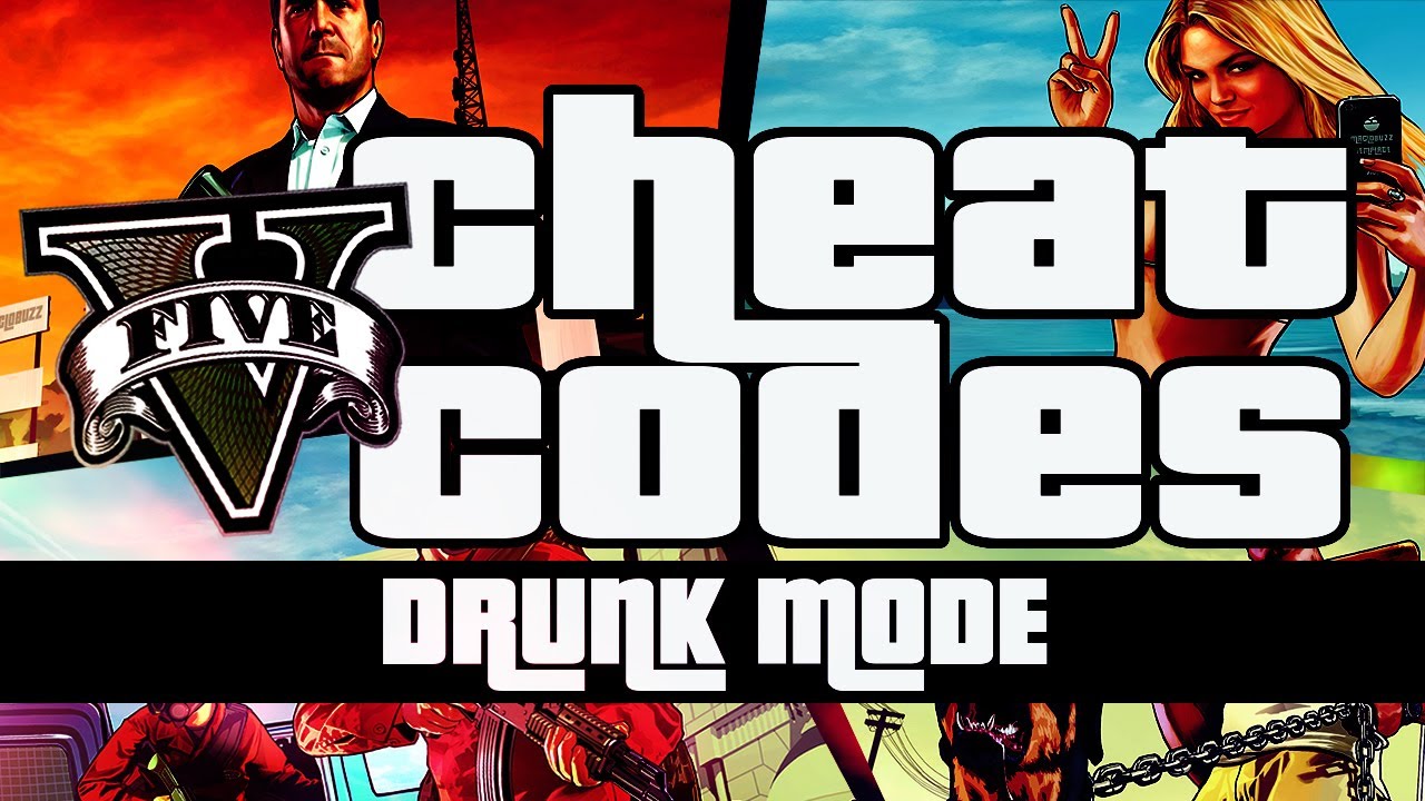 GTA 5 Cheat Code Fun - DRUNK MODE - YouTube