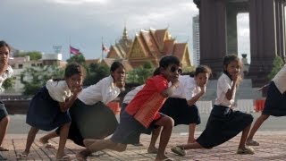 Cambodian Gangnam Style parody by 160 kids from a slum of Phnom Penh