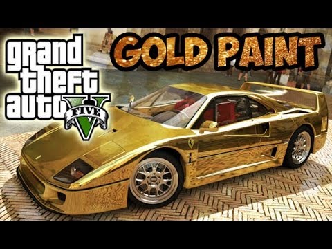 GTA 5 Online: New GOLD Paint Job Gameplay! How To Get Secret Rare GOLD ...