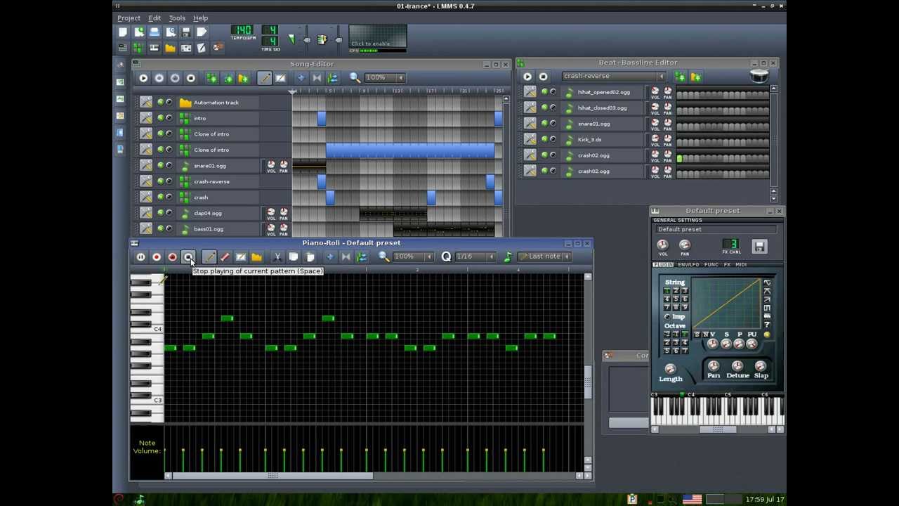 LMMS create music 2 - under Linux - YouTube