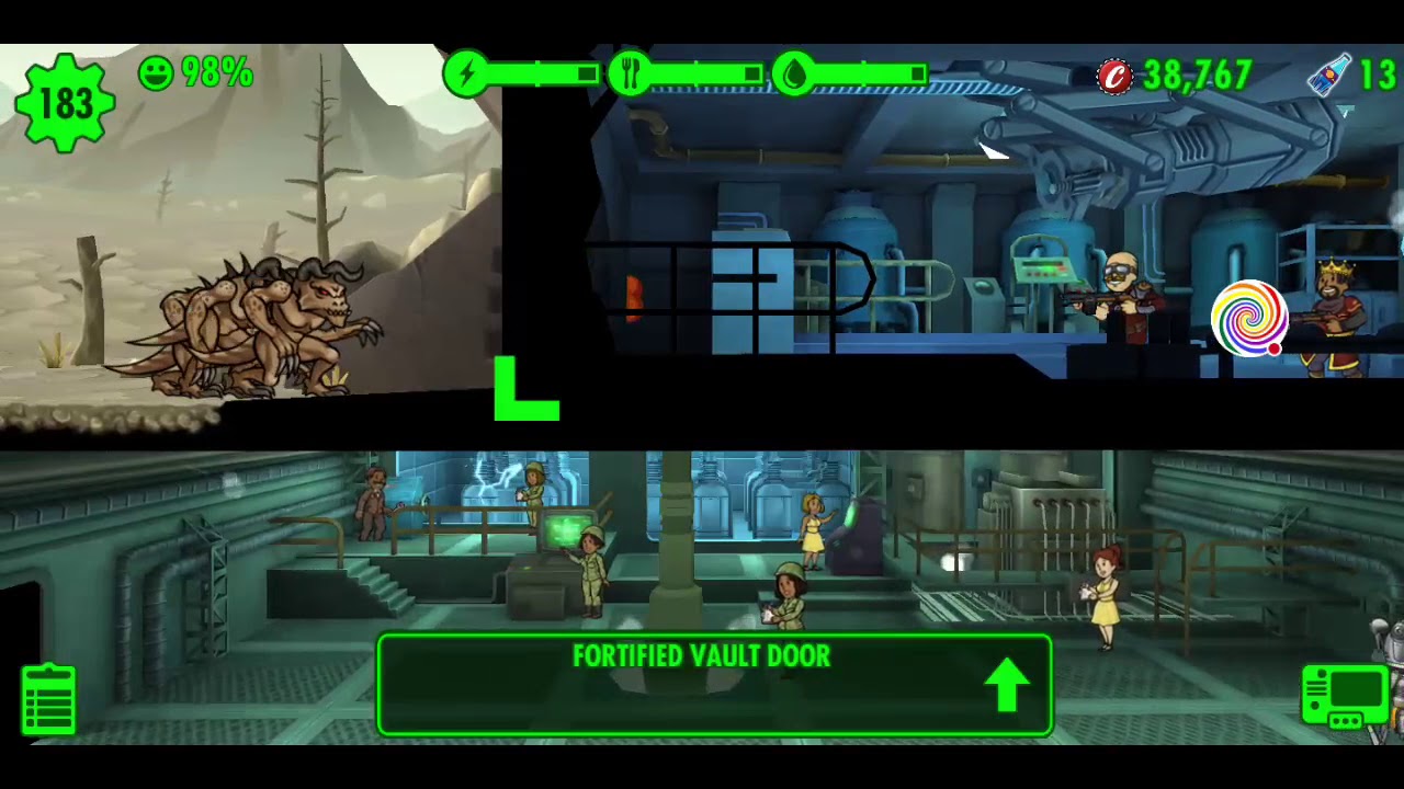 Fallout Shelter Fortified Vault Door