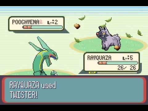 Pokemon Sapphire Hacked ROM Demonstration - YouTube