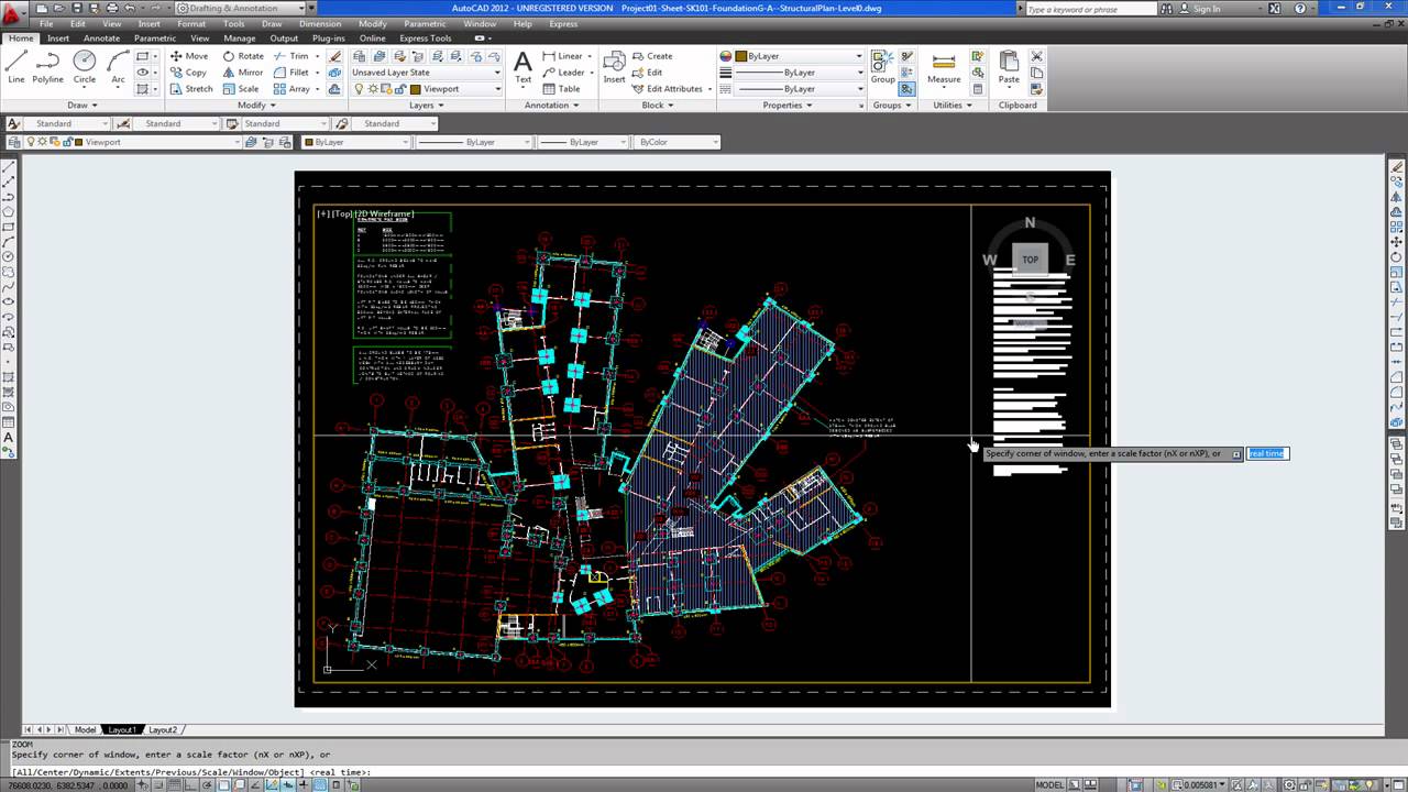 template for autocad printing