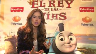 ¡Galilea Montijo y Thomas & Friends estrenaron El Rey de las Vías en México!