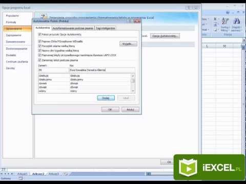 Jak wykorzystać potencjał skrótów w Excel - Autokorekta