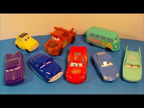 2006 DISNEY PIXAR CARS SET OF 8 McDONALD'S HAPPY MEAL MOVIE TOY'S VIDEO
