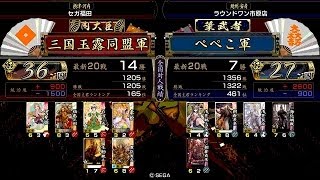 戦国大戦 傾奇者対決 [2014/06/21] 三国玉露同盟 VS ぺぺこ