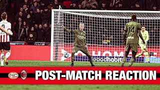 Kjær post-match reaction | PSV v AC Milan