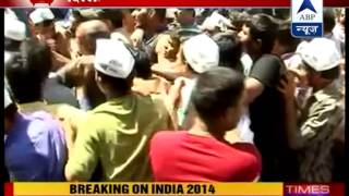 Arvind Kejriwal slapped while campaigning in North West Delhi