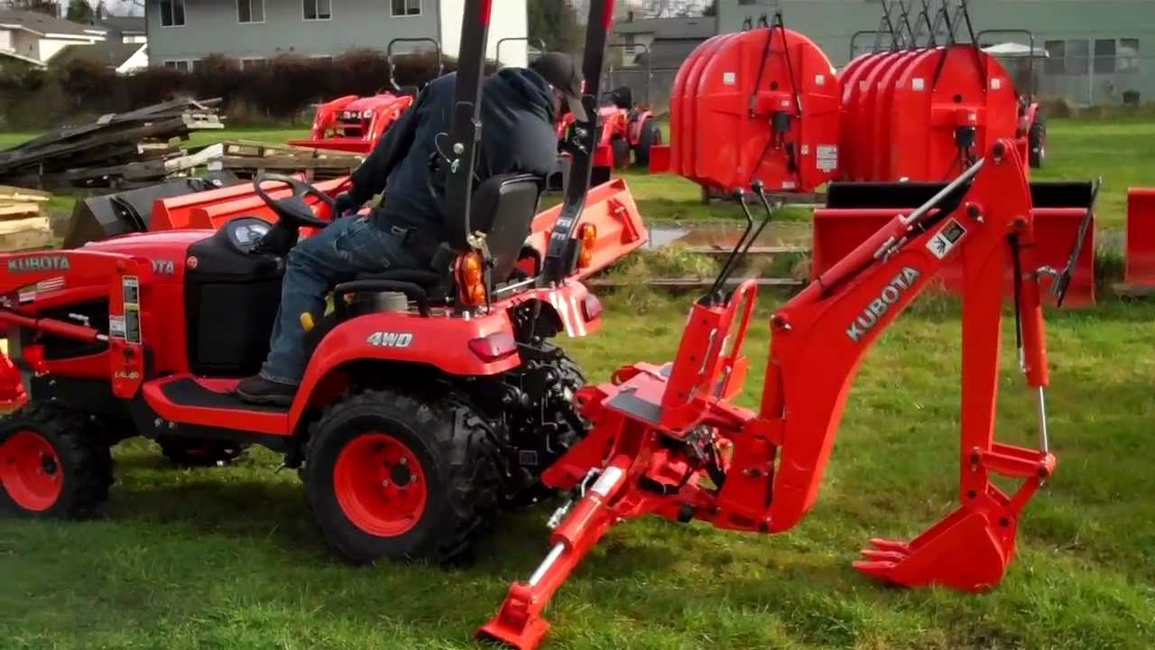 Kubota BX25 Backhoe Removal - YouTube