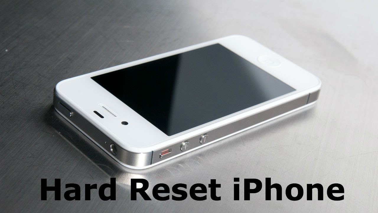 hard reset iPhone - YouTube