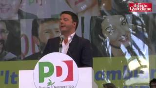 Renzi contestato a Palermo. "Pupo di De Benedetti"