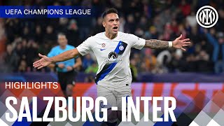 SALZBURG 0-1 INTER | HIGHLIGHTS | UEFA CHAMPIONS LEAGUE 23/24 ⚽⚫🔵?