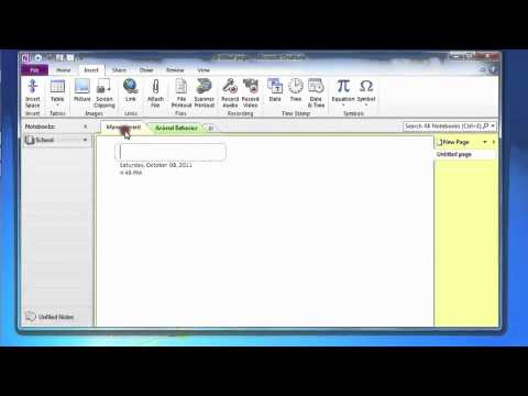 Microsoft OneNote 2010 Demo - Organize your Notes - YouTube