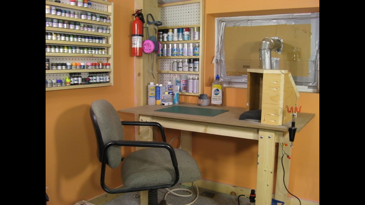 Building a table top spray booth - YouTube