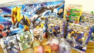 食玩＆ガシャポンを大量買い！ミニプラ スピノダイオー(トバスピノ) スイング２ 真可動合体３ 獣電池チョコ アタックアクション３ DXウィザードラゴン＆マシンウィンガー レビュー ガシャポン