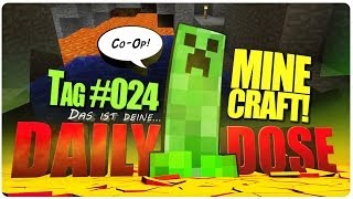 #24 Daily Dose CoOp: MINECRAFT [Deutsch] [HD] Lava von oben, musst du mich loben!