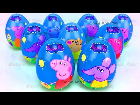 Peppa Pig and Friends Surprise Eggs Disney Princess Superhero TMNT Toy Story Learn Colors Play Doh