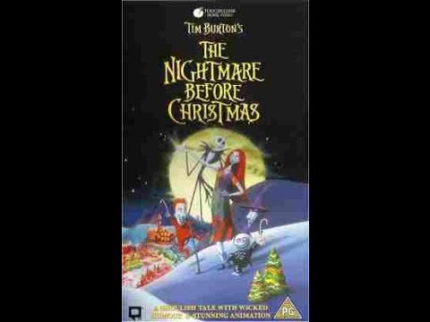 ... Burton's The Nightmare Before Christmas VHS UK-no end song - YouTube