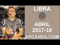 Video Horscopo Semanal LIBRA  del 16 al 22 Abril 2017 (Semana 2017-16) (Lectura del Tarot)