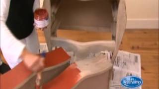 Pintar mueble con efecto metalizado