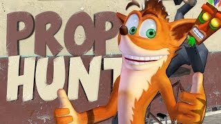 CRASH BANDICOOT en Prop Hunt con Willy y Vegetta