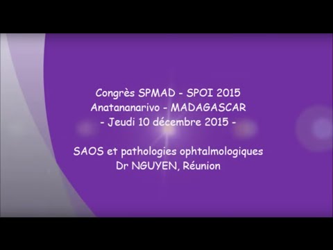  SAOS et pathologies ophtalmologiques Dr NGUYEN