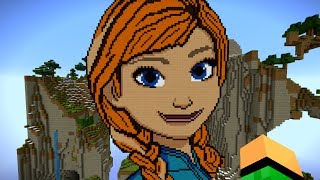 FROZEN pixelart! Anna!? CommunityCraft #120