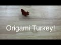 3 - Origami Turkey