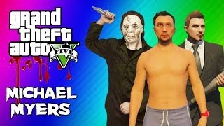 GTA 5 Online Maze Murderer - Michael Myers Mini Game FUN! (GTA 5 Funny Moments)