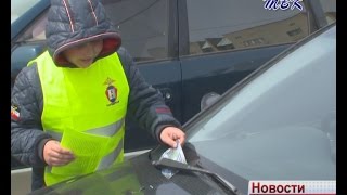 В Искитиме дети просили водителей не парковаться в неположенных местах