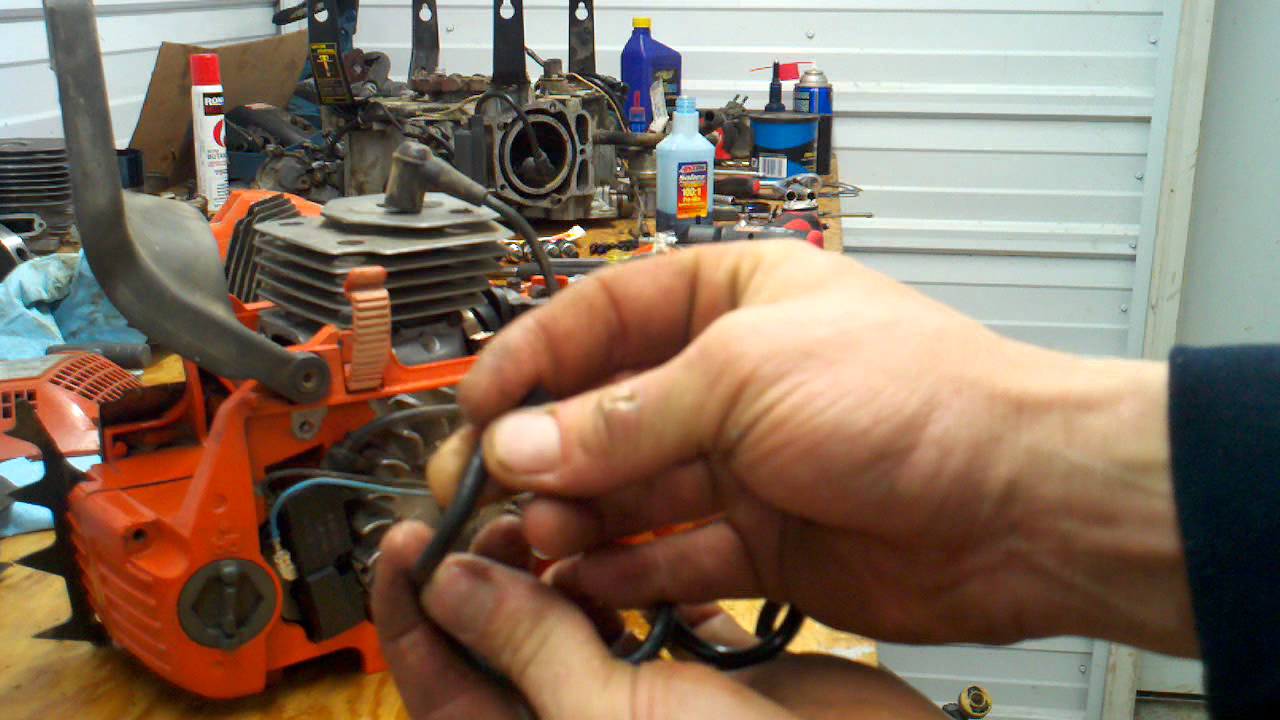 Husqvarna chainsaw fuel line check and replace YouTube