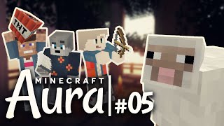 Minecraft AURA #05 | CHAOS & TWITTER-FRAGEN mit Dner & PXLWLF | Herr Bergmann