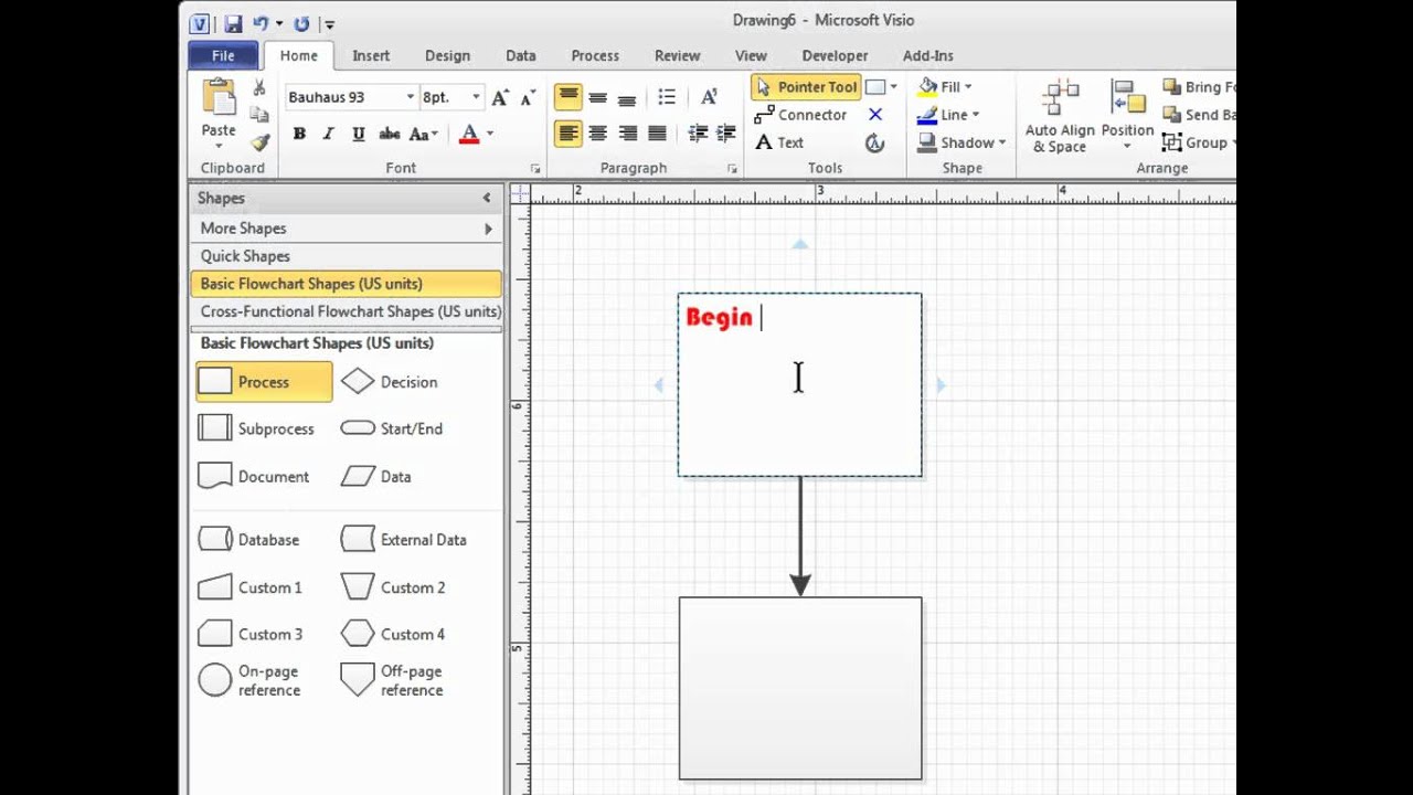 Microsoft Visio 2010 Add, edit, move, and rotate text. www ...